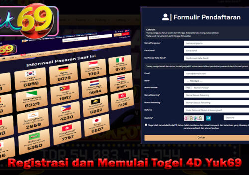 Registrasi dan Memulai Togel 4D Yuk69